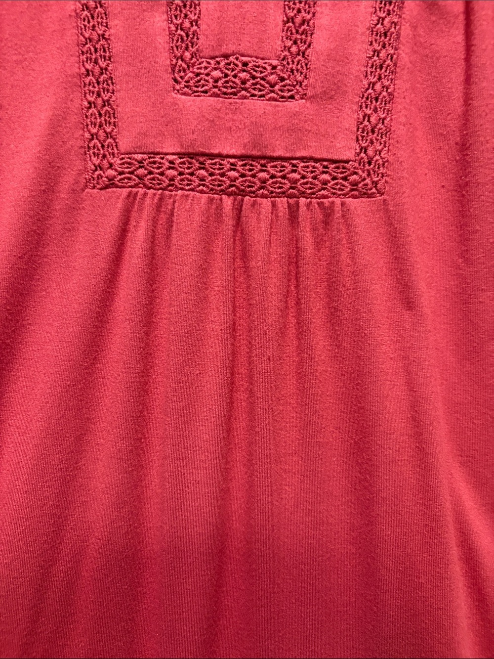 Daniel Rainn Namika Split Neck Knit Top. Blouse Dark Pink. - Picture 8 of 13